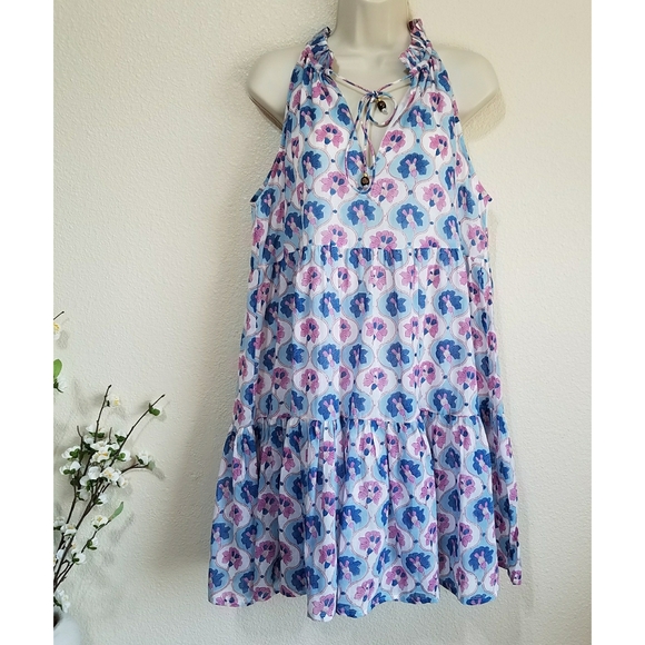 OLIPHANT Tiered Iris Mini Dress